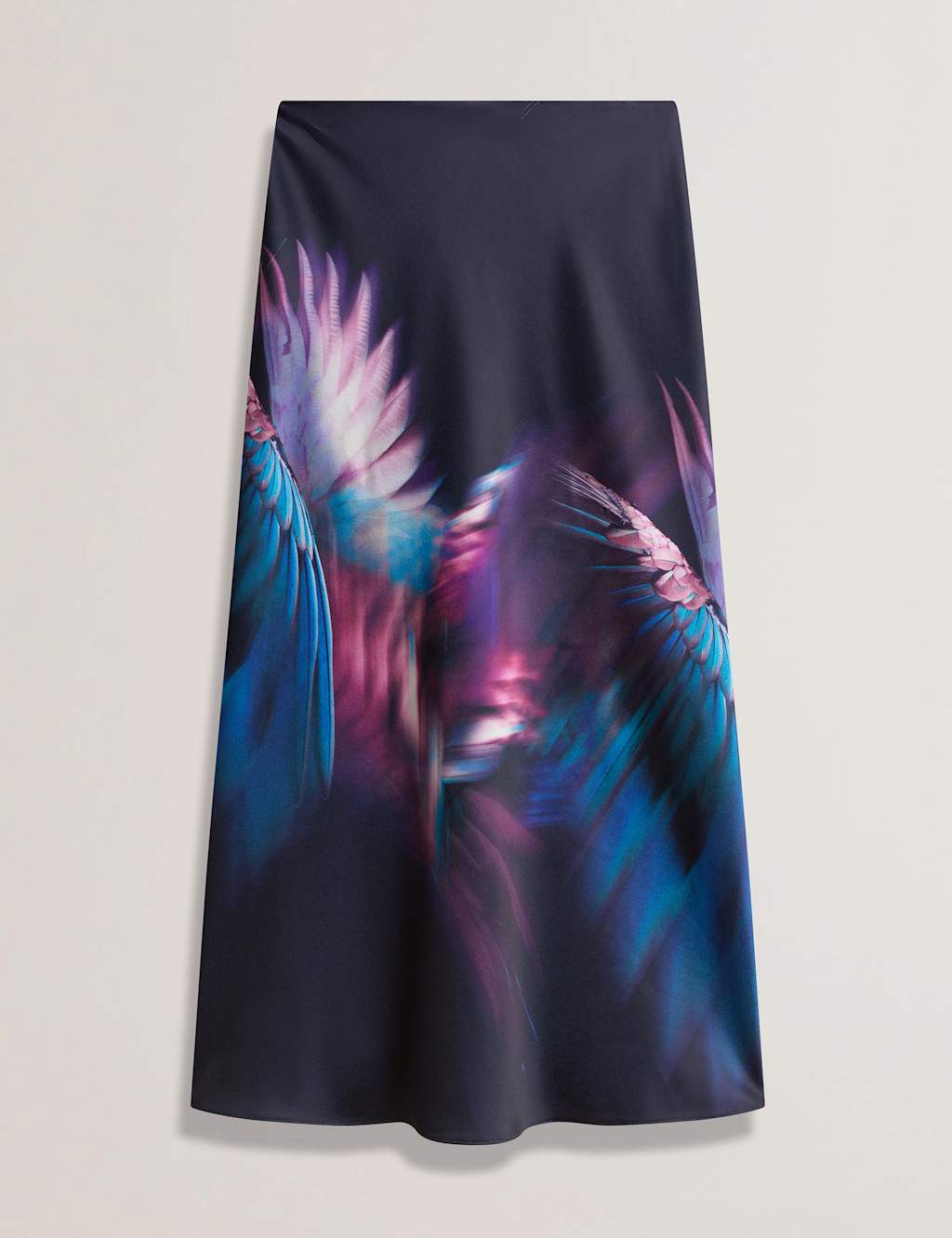 Printed Midi Slip Skirt 2 of 4