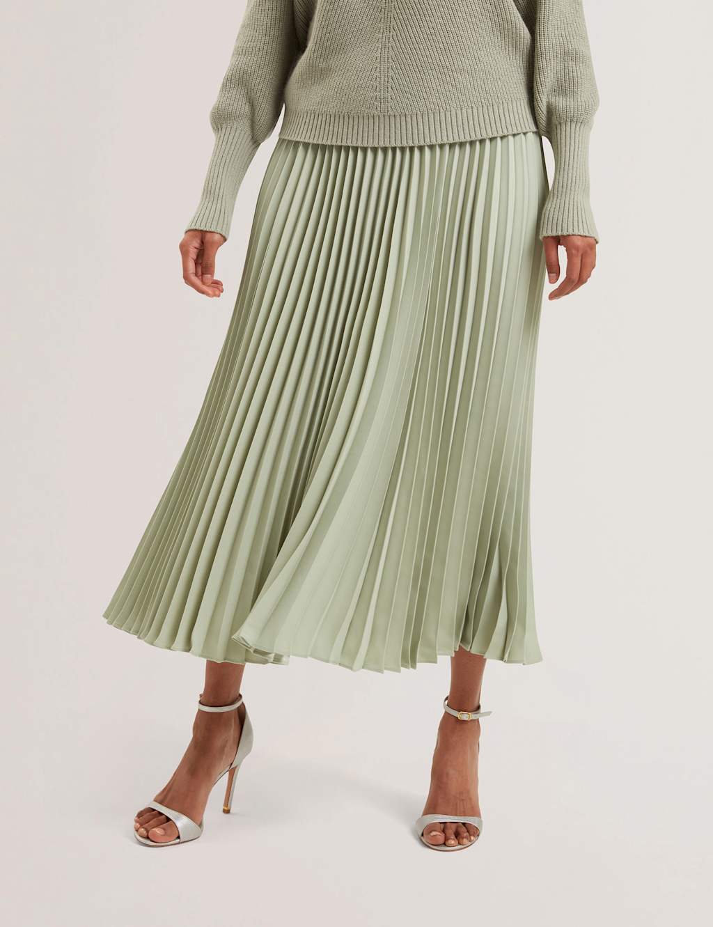 Pleated Midi Skirt 3 of 4