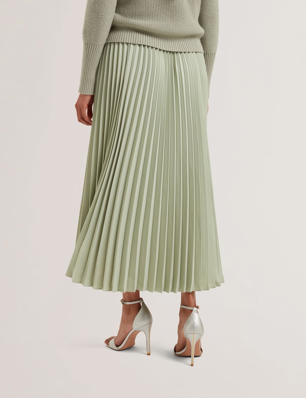 Pleated Midi Skirt 4 of 4