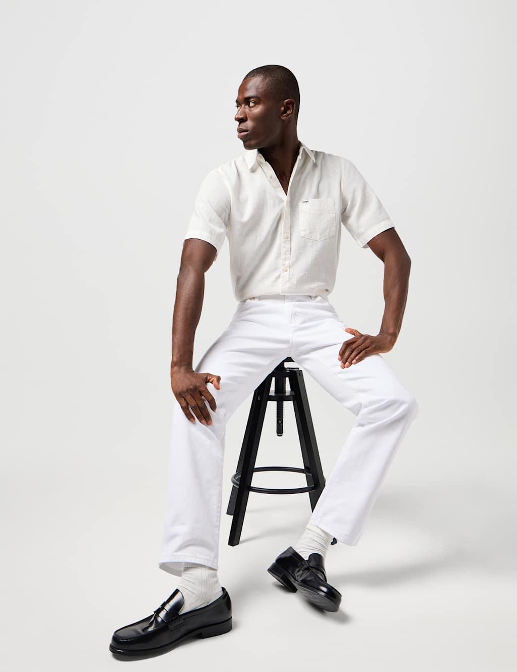 Straight Fit Pure Cotton Jeans 2 of 6