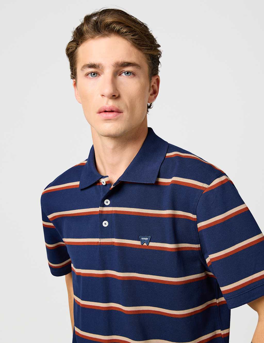Pure Cotton Striped Polo Shirt 2 of 5