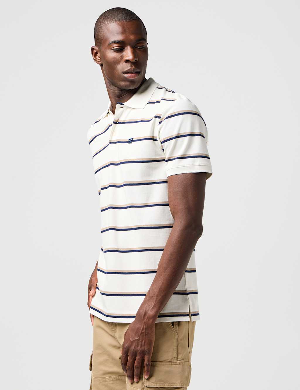 Pure Cotton Striped Polo Shirt 7 of 9