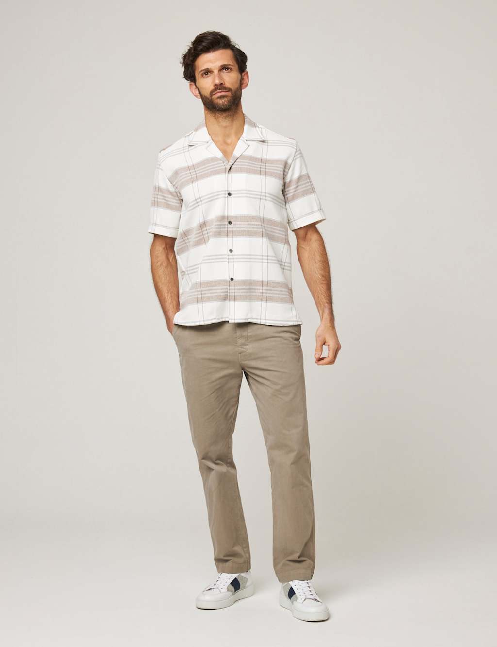 Pure Cotton Flannel Cuban Collar Shirt 3 of 6