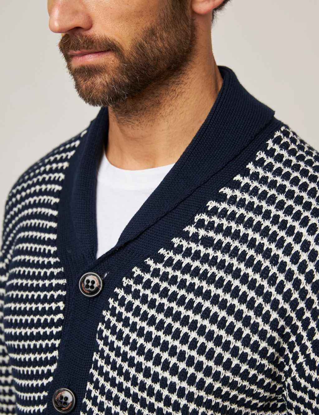 Pure Cotton Striped Cardigan 4 of 6