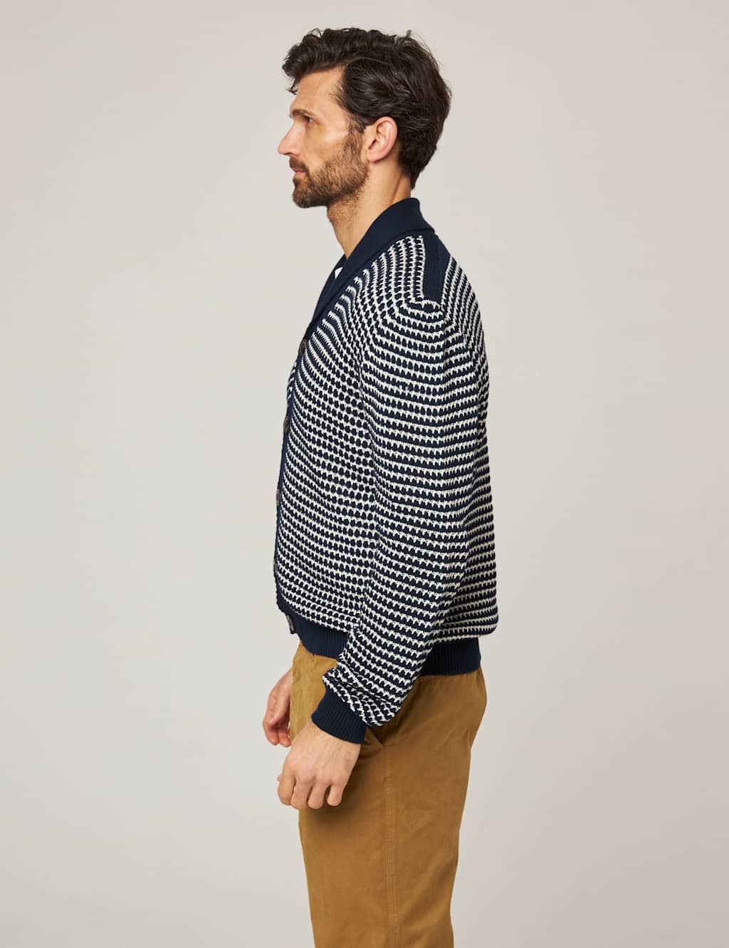 Pure Cotton Striped Cardigan 5 of 6