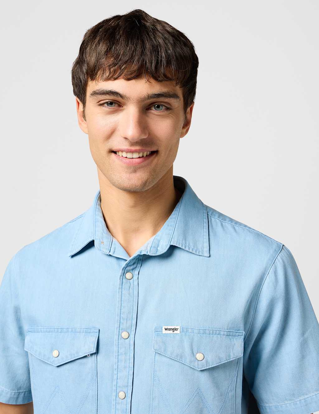 Regular Fit Denim Short Sleeve Shirt 2 of 5