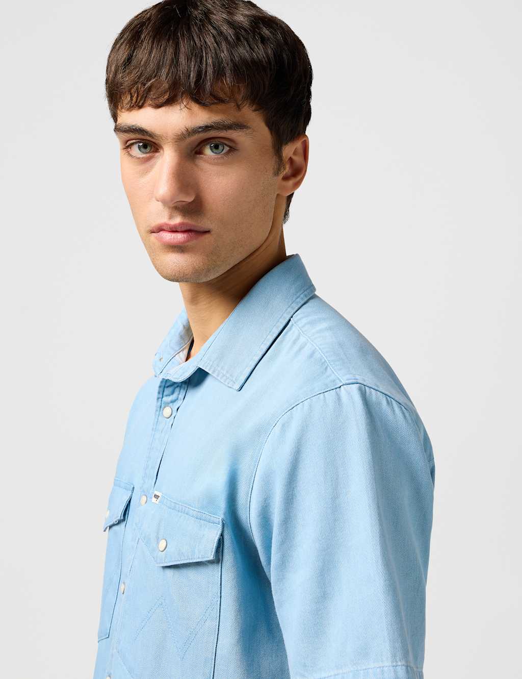 Regular Fit Denim Short Sleeve Shirt 3 of 5