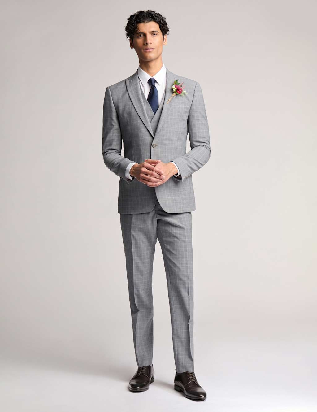 Slim Fit Wool Rich Check Suit Jacket 2 of 6