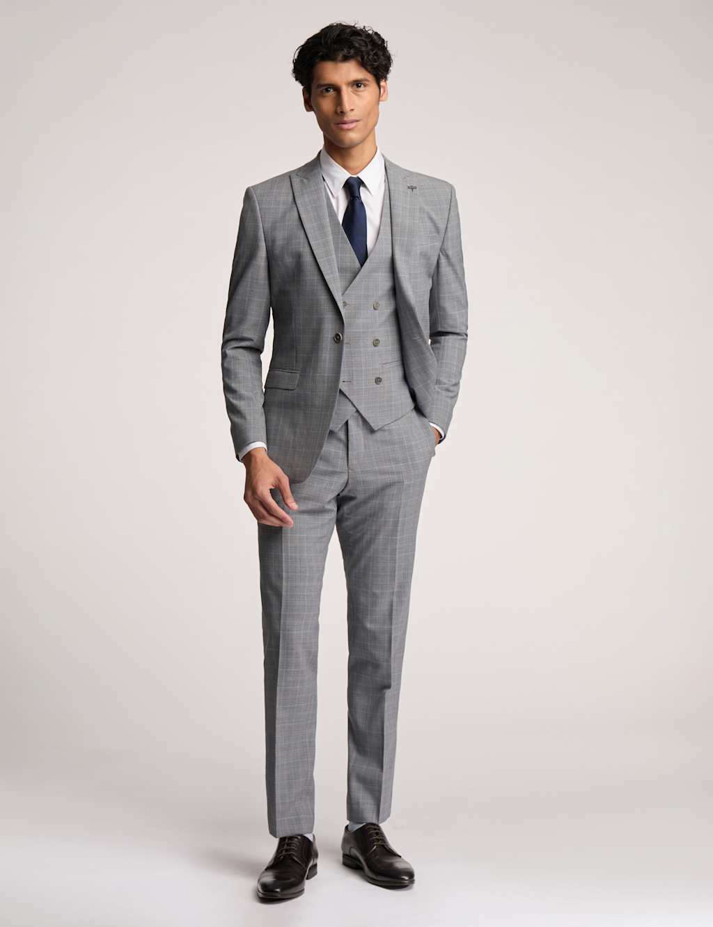 Slim Fit Wool Rich Check Suit Jacket 3 of 6