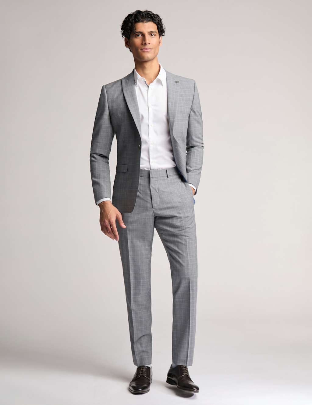 Slim Fit Wool Rich Check Suit Jacket 4 of 6