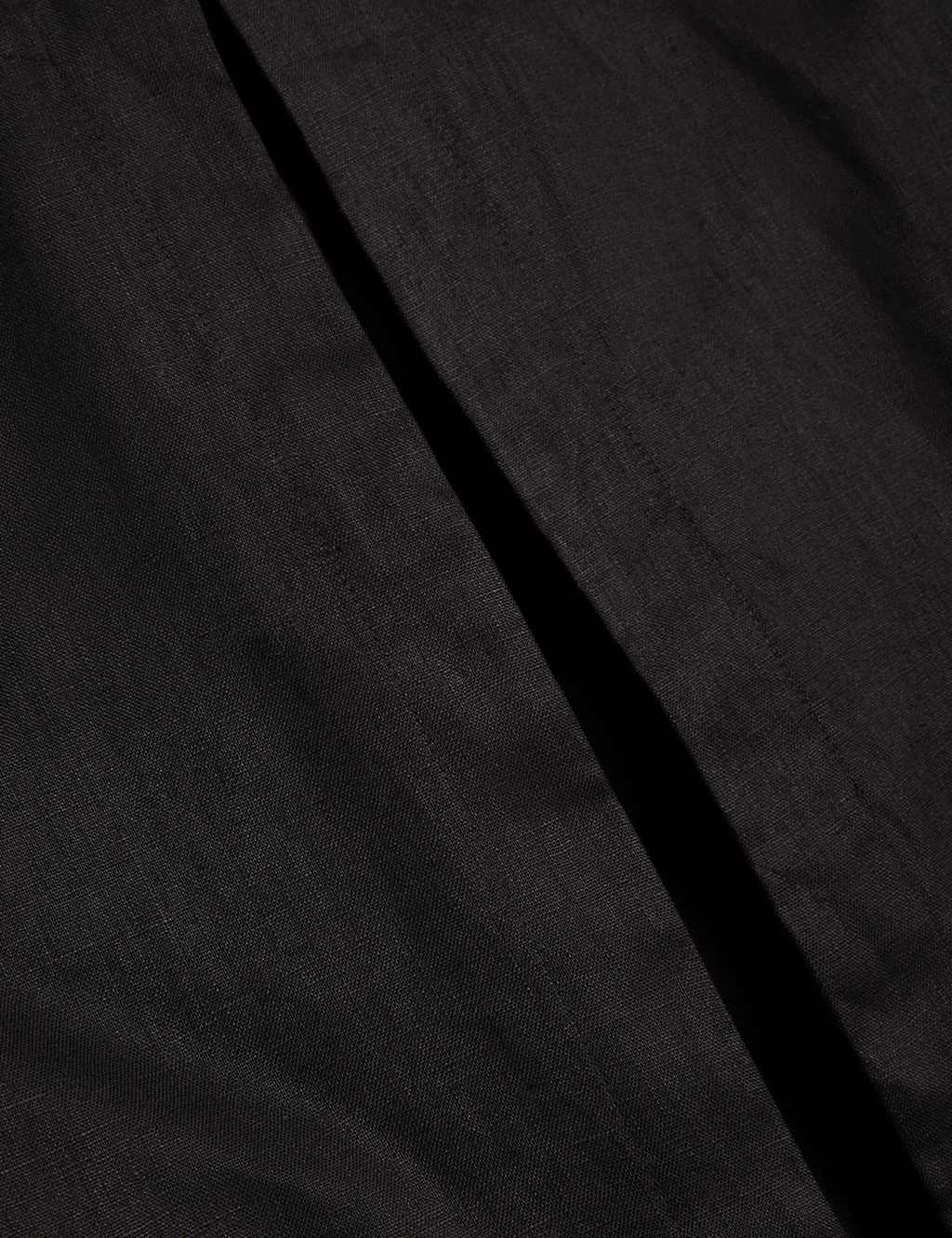 Pure Linen Round Neck Cropped Shirt 6 of 6