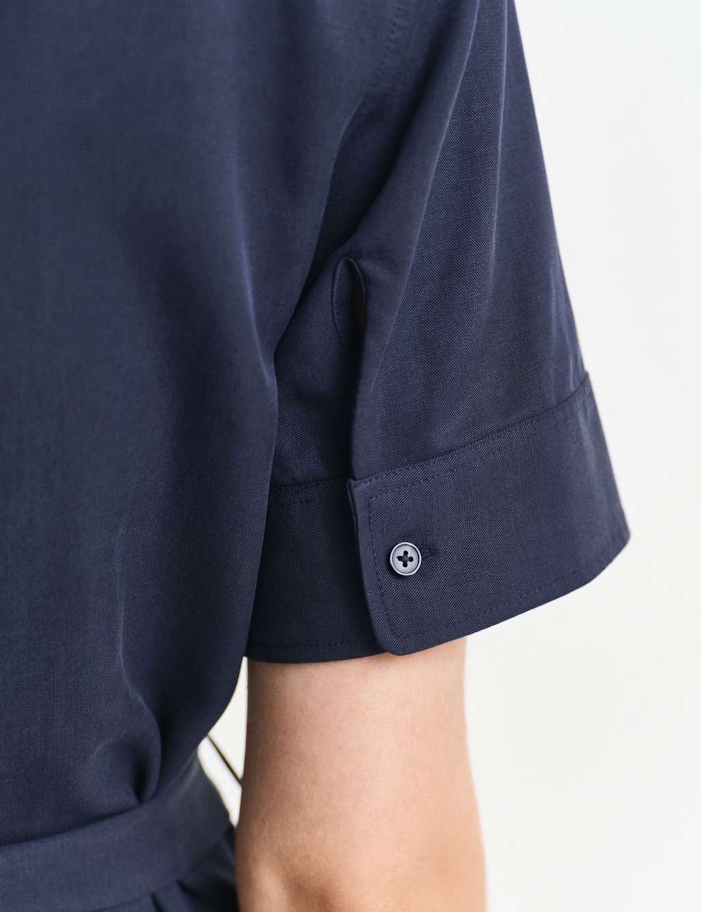 Lyocell Rich Knee Length Shirt Dress 4 of 6