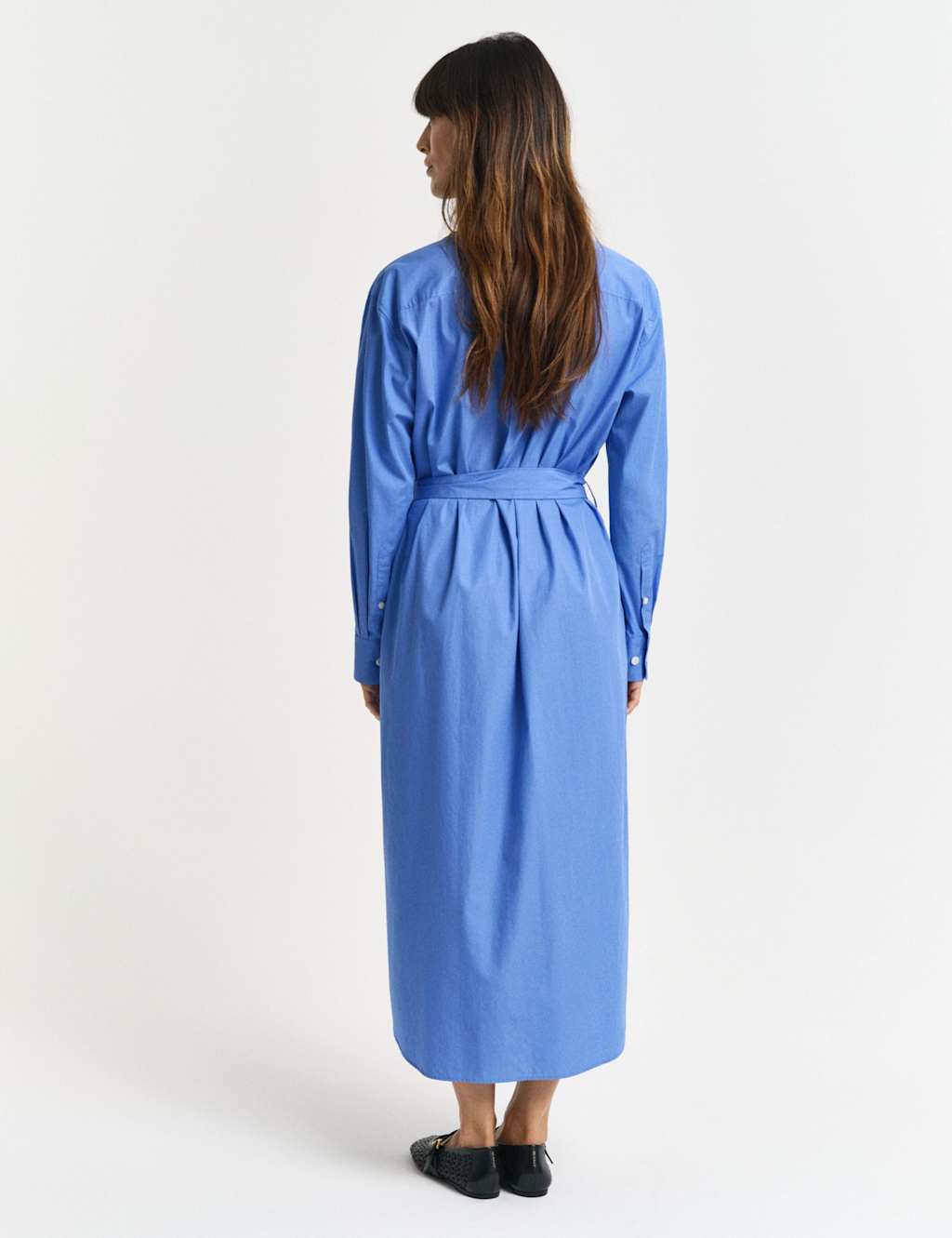 Pure Cotton Belted Midaxi Shirt Dress 3 of 7