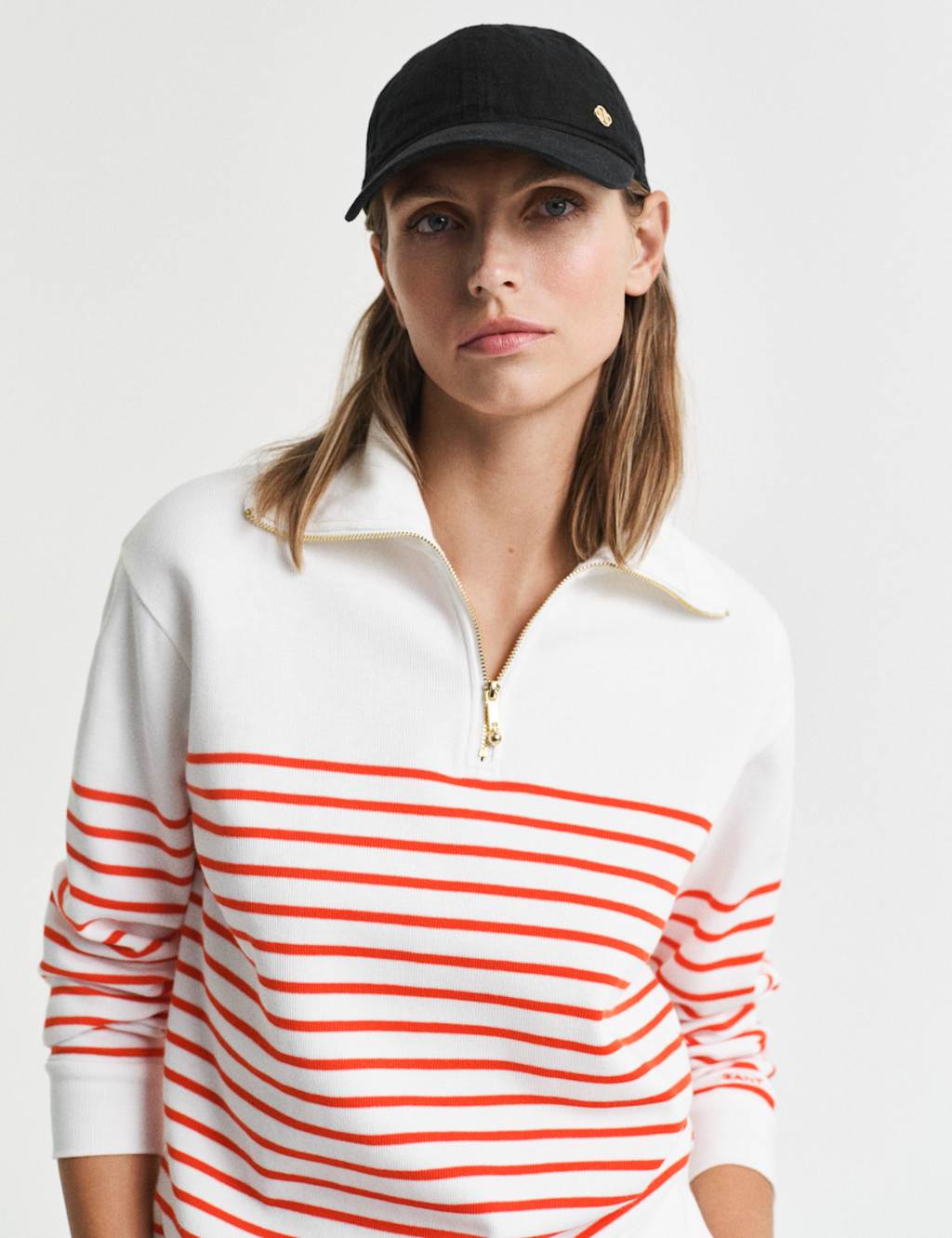 Pure Cotton Ribbed Striped Sweatshirt 2 of 4