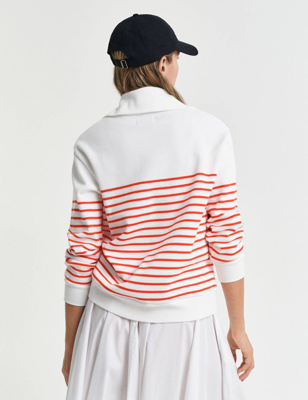 Pure Cotton Ribbed Striped Sweatshirt 4 of 4