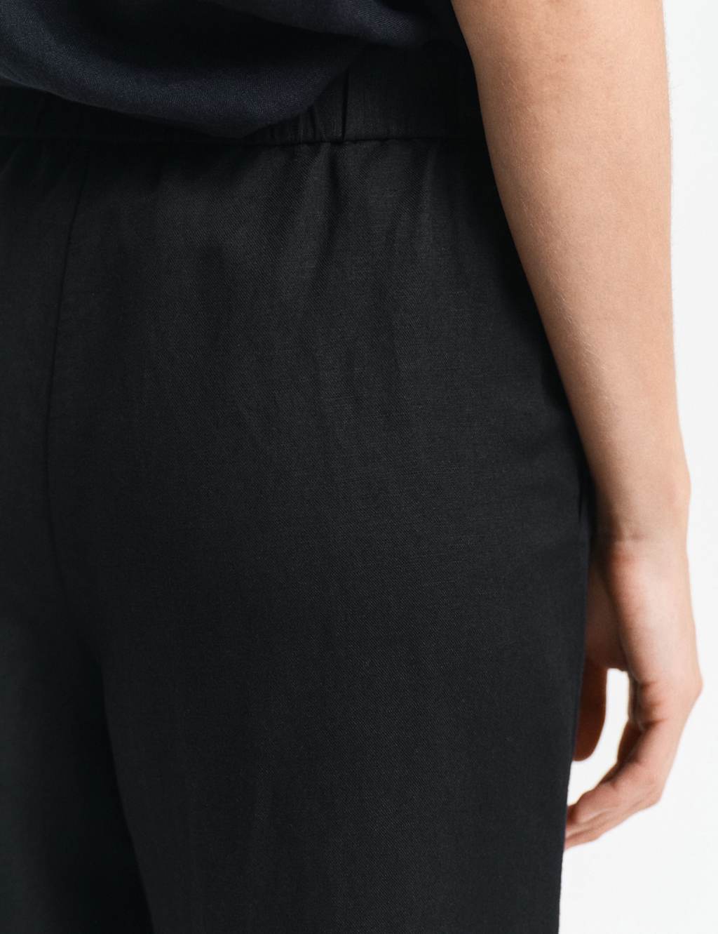 Linen Blend Straight Leg Pants 3 of 5