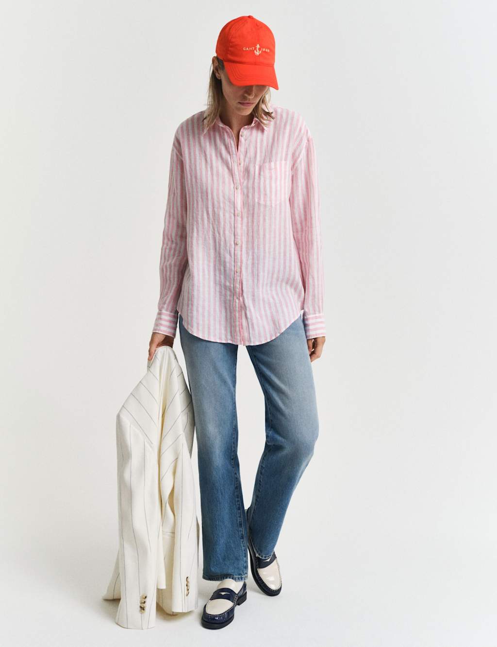 Pure Linen Striped Collared Shirt 4 of 7