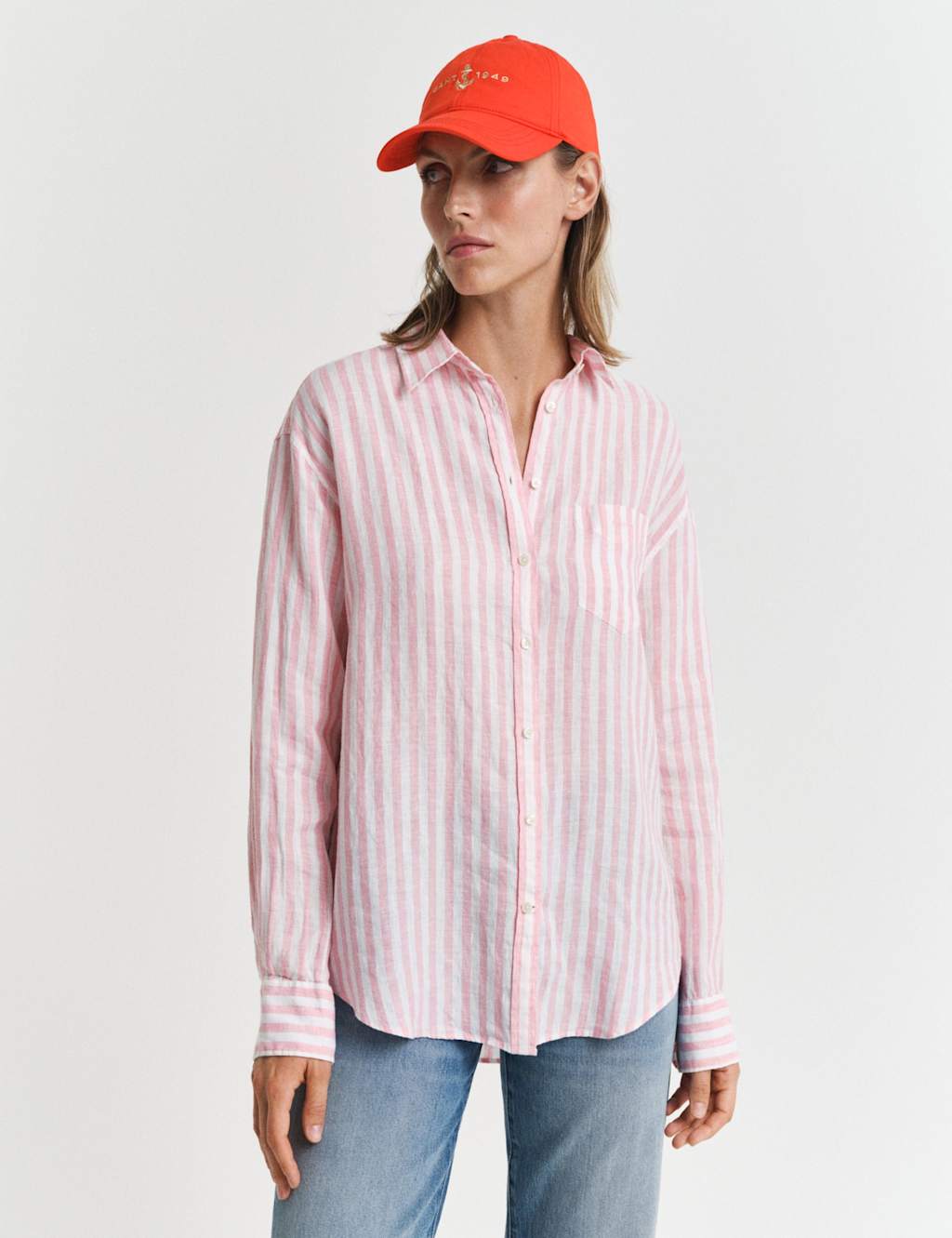Pure Linen Striped Collared Shirt 5 of 7