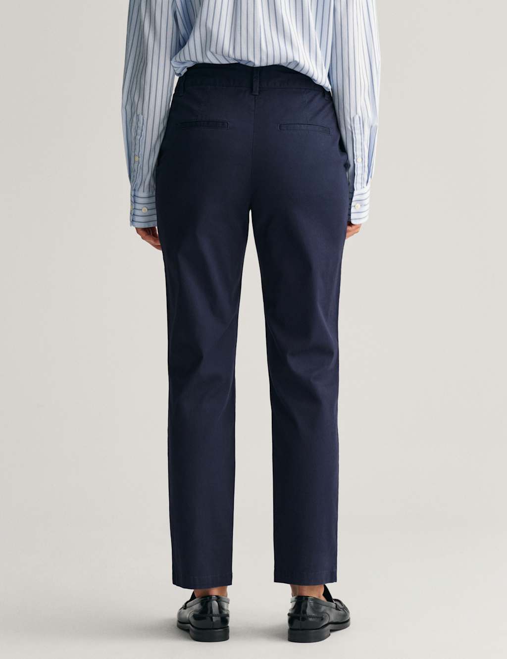 Cotton Rich Slim Fit Ankle Grazer Chinos 3 of 5