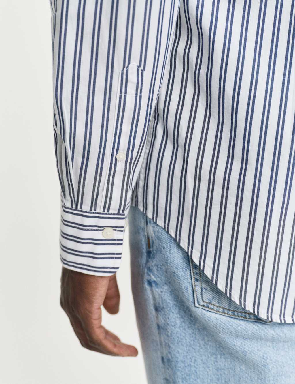 Regular Fit Pure Cotton Striped Oxford Shirt 3 of 6