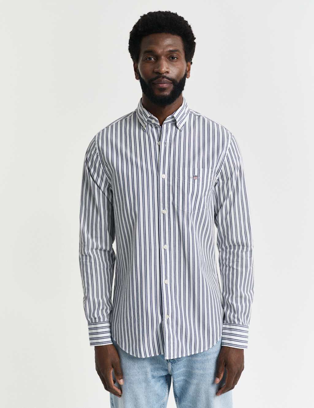 Regular Fit Pure Cotton Striped Oxford Shirt 4 of 6