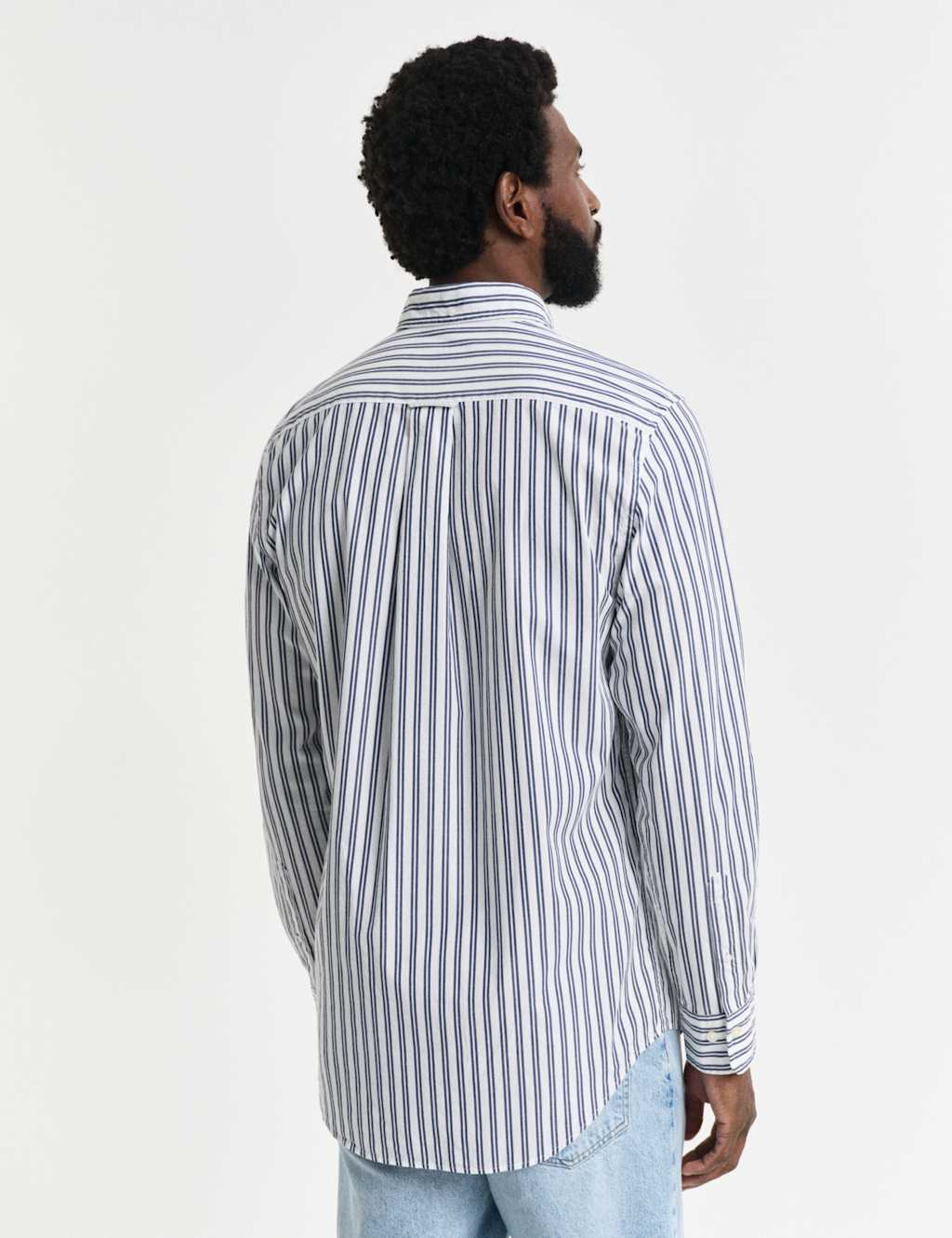 Regular Fit Pure Cotton Striped Oxford Shirt 6 of 6