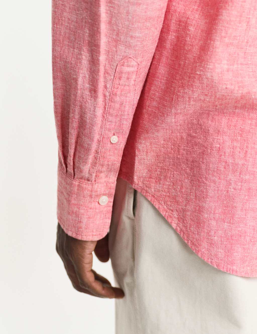 Regular Fit Linen Rich Oxford Shirt 2 of 6
