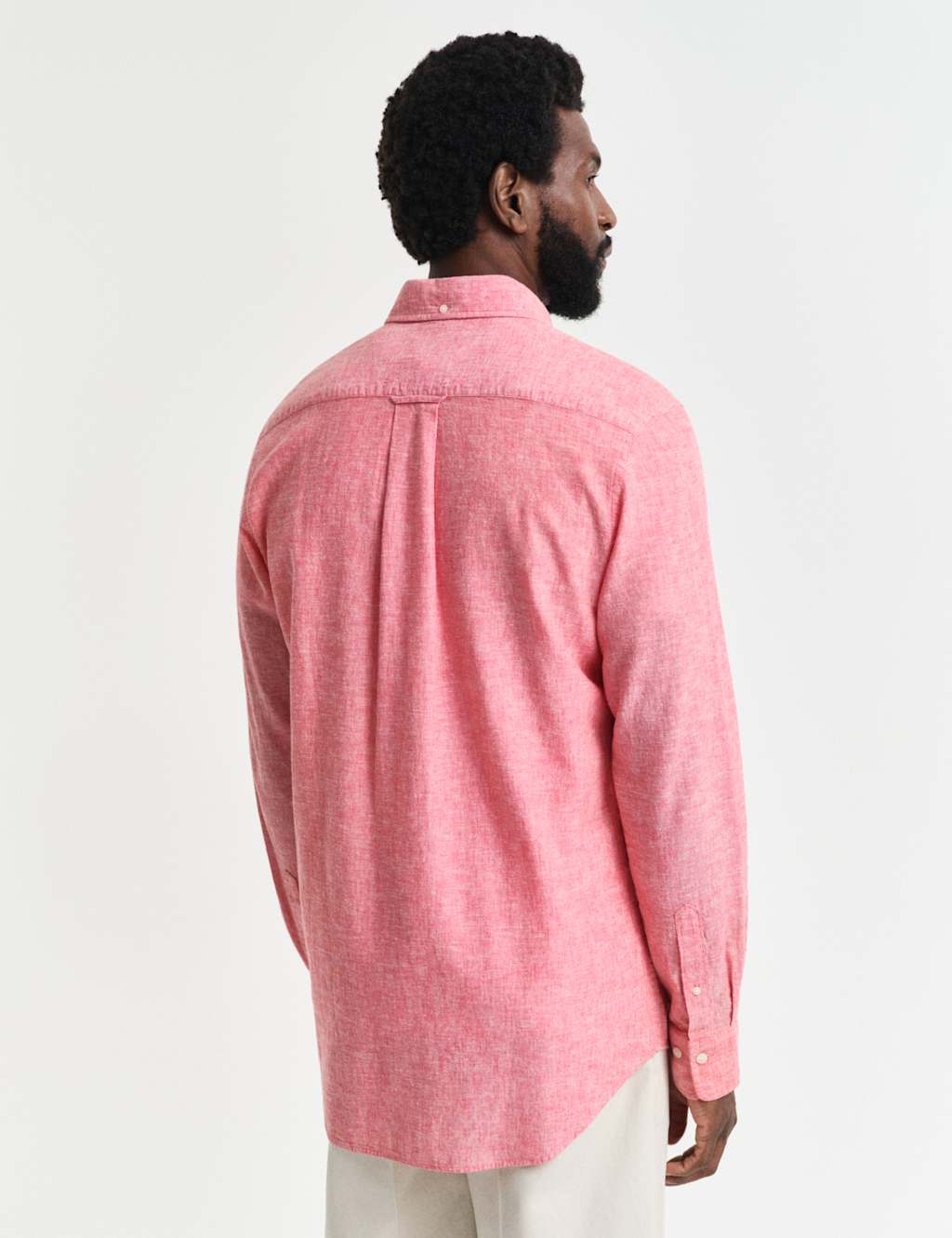 Regular Fit Linen Rich Oxford Shirt 5 of 6