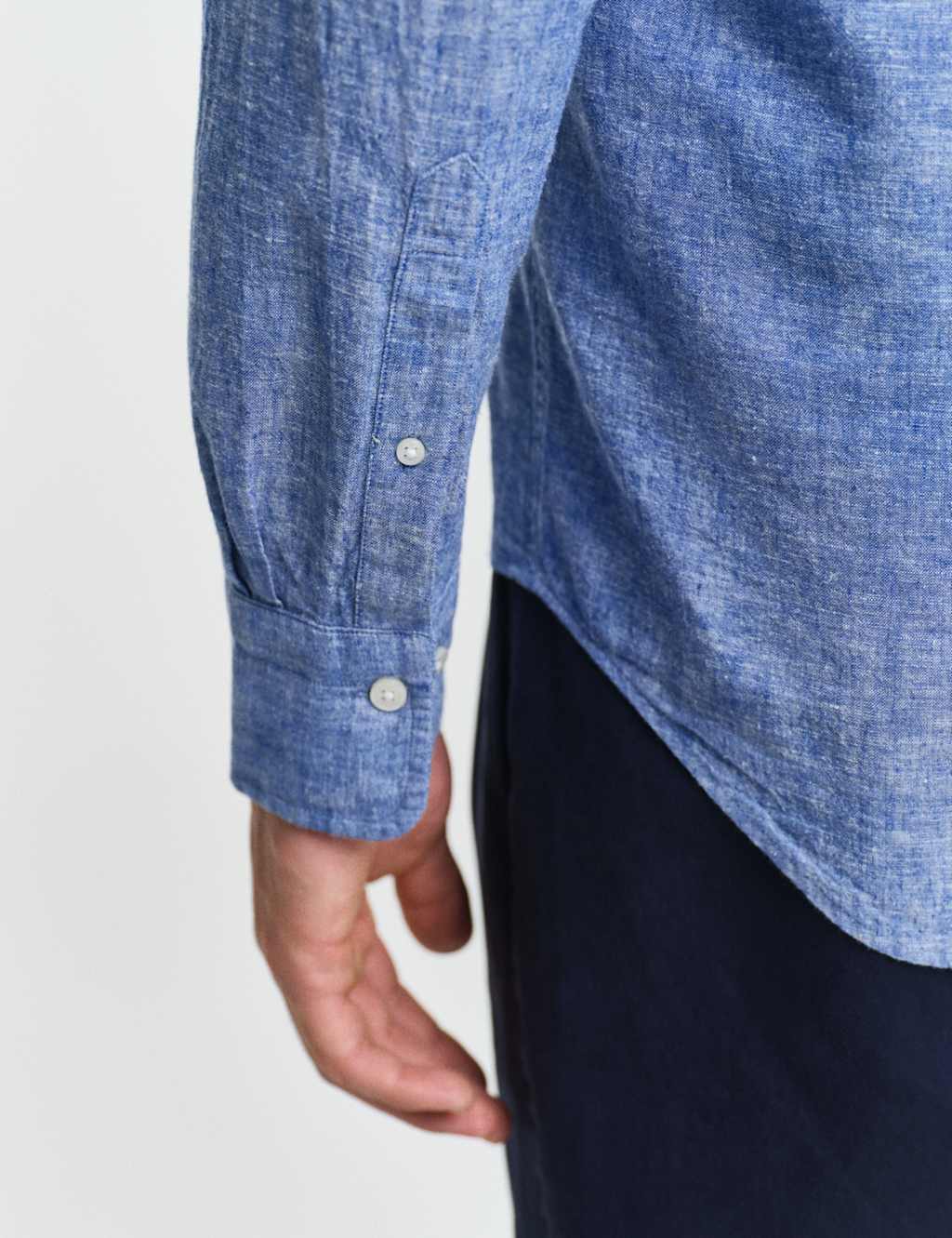 Regular Fit Linen Rich Oxford Shirt 2 of 6