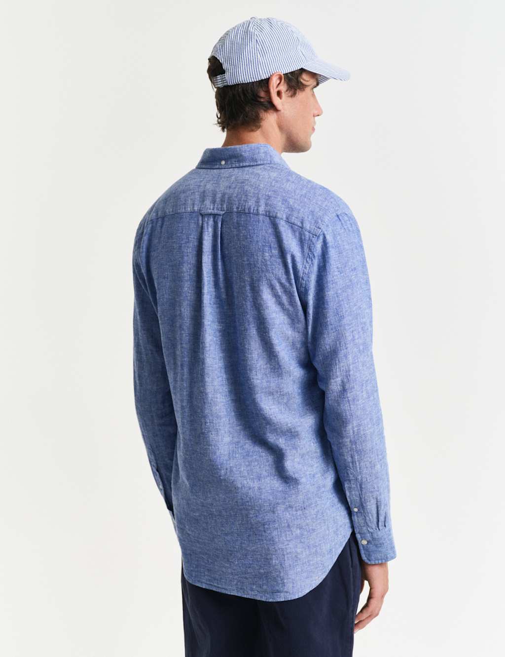 Regular Fit Linen Rich Oxford Shirt 5 of 6