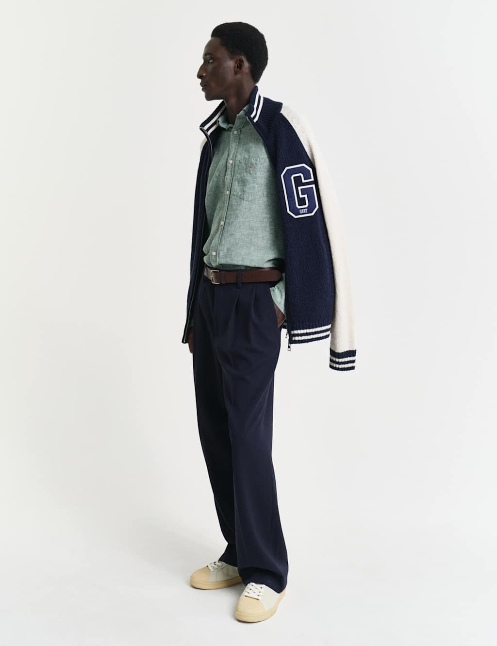 Regular Fit Linen Rich Oxford Shirt 2 of 5