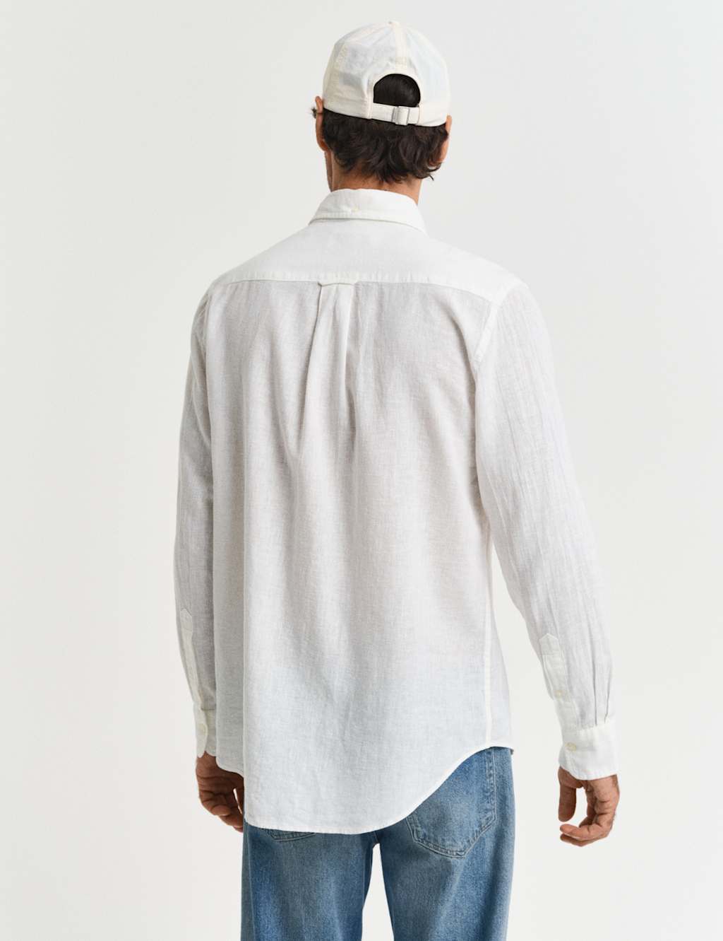 Regular Fit Linen Rich Oxford Shirt 4 of 5