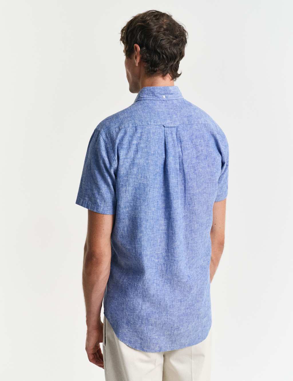 Regular Fit Linen Rich Short Sleeve Shirt 4 of 5