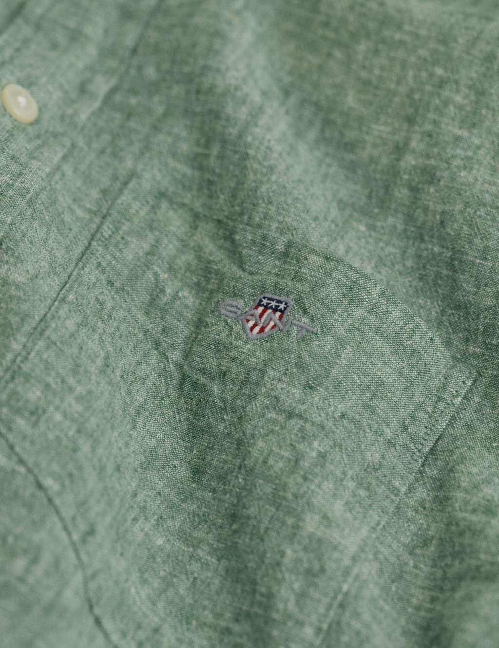 Regular Fit Linen Rich Short Sleeve Shirt 2 of 3