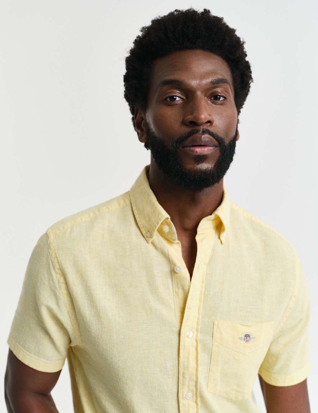 Regular Fit Linen Rich Short Sleeve Shirt 3 of 6