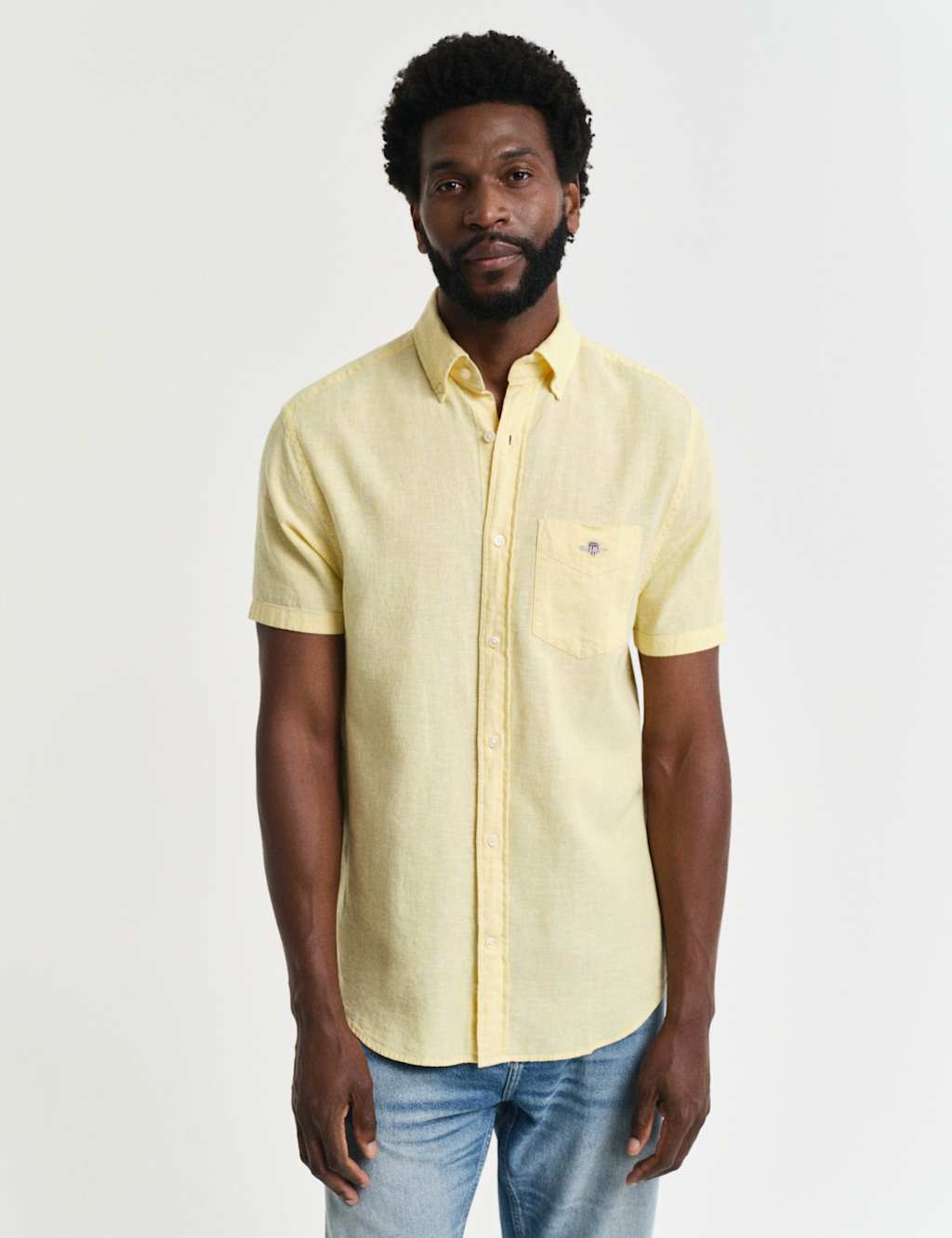 Regular Fit Linen Rich Short Sleeve Shirt 6 of 6