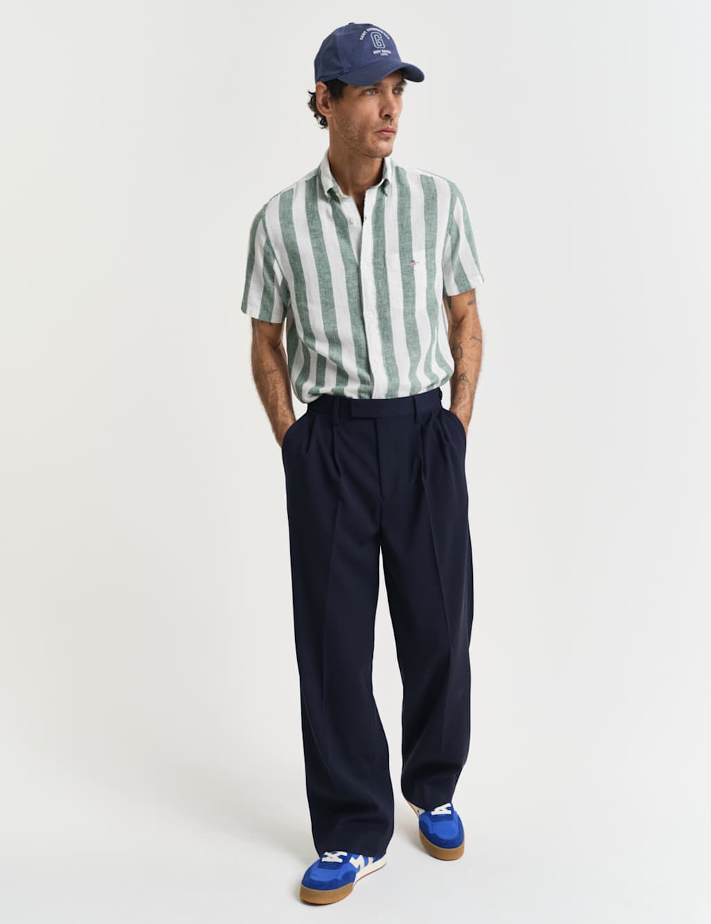 Linen Rich Striped Shirt 3 of 5