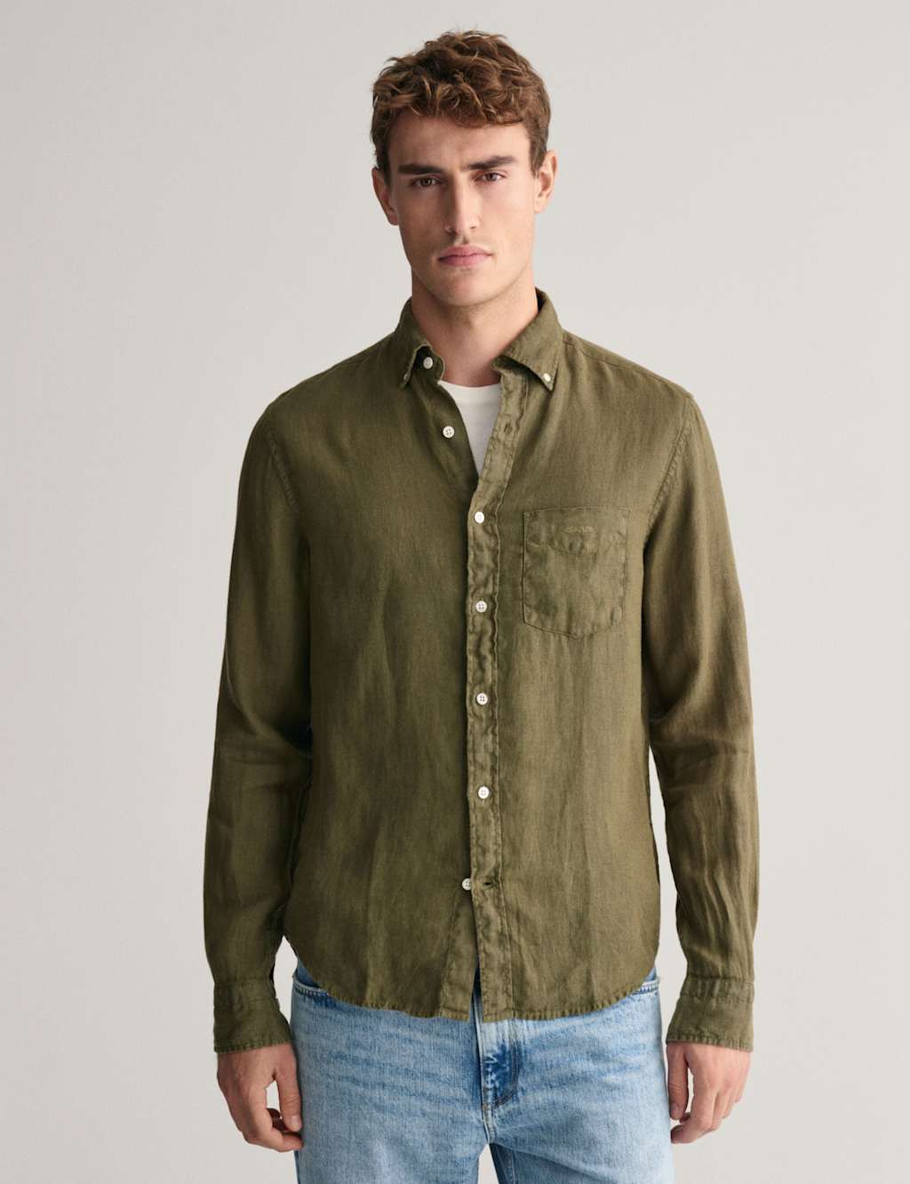 Regular Fit Pure Linen Shirt 1 of 6