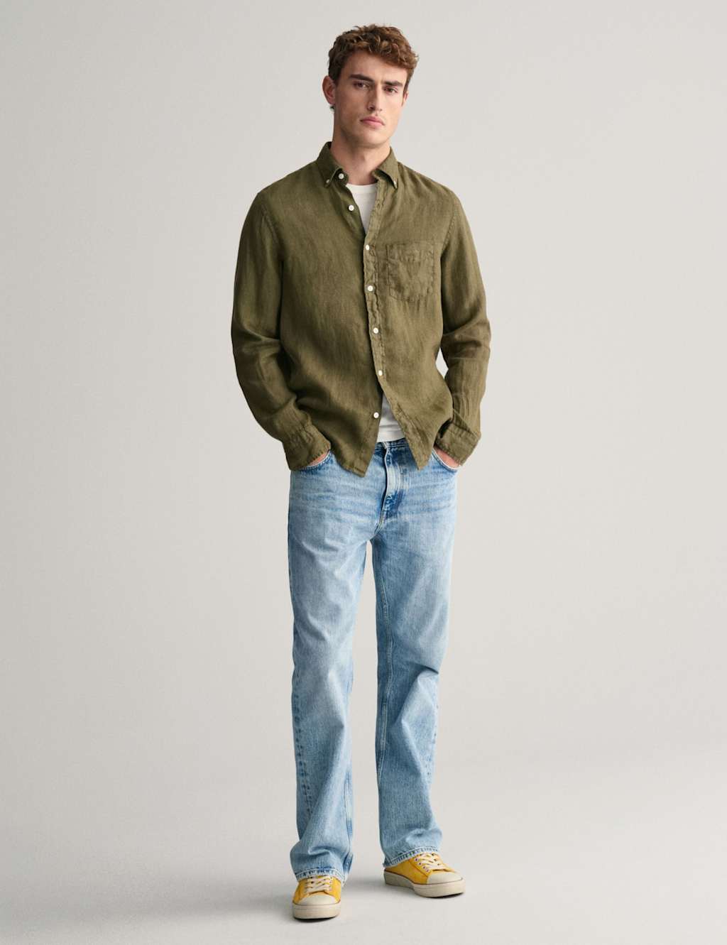 Regular Fit Pure Linen Shirt 3 of 6