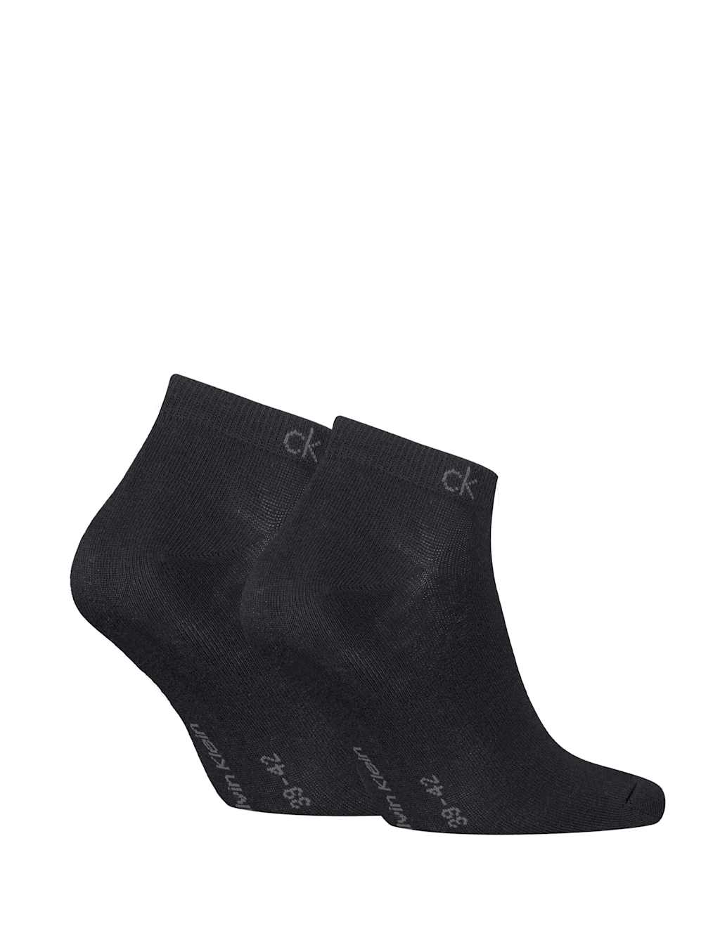 2pk Cotton Rich Trainer Socks 2 of 2
