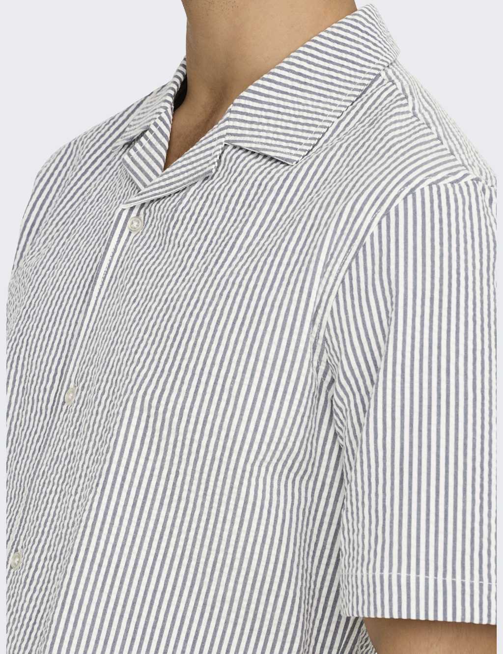 Cotton Rich Striped Oxford Shirt 6 of 6