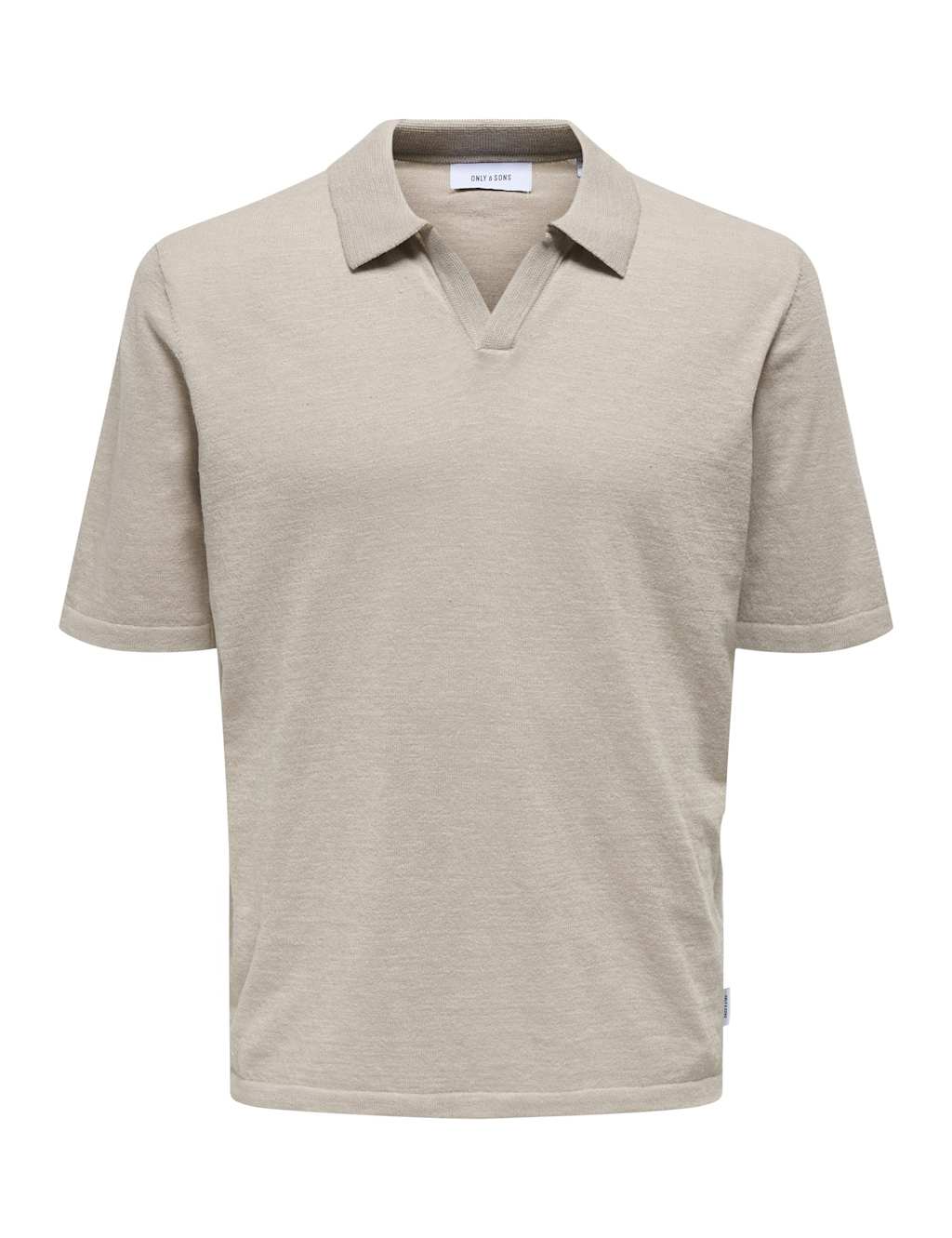 Linen Blend Knitted Polo Shirt 2 of 6