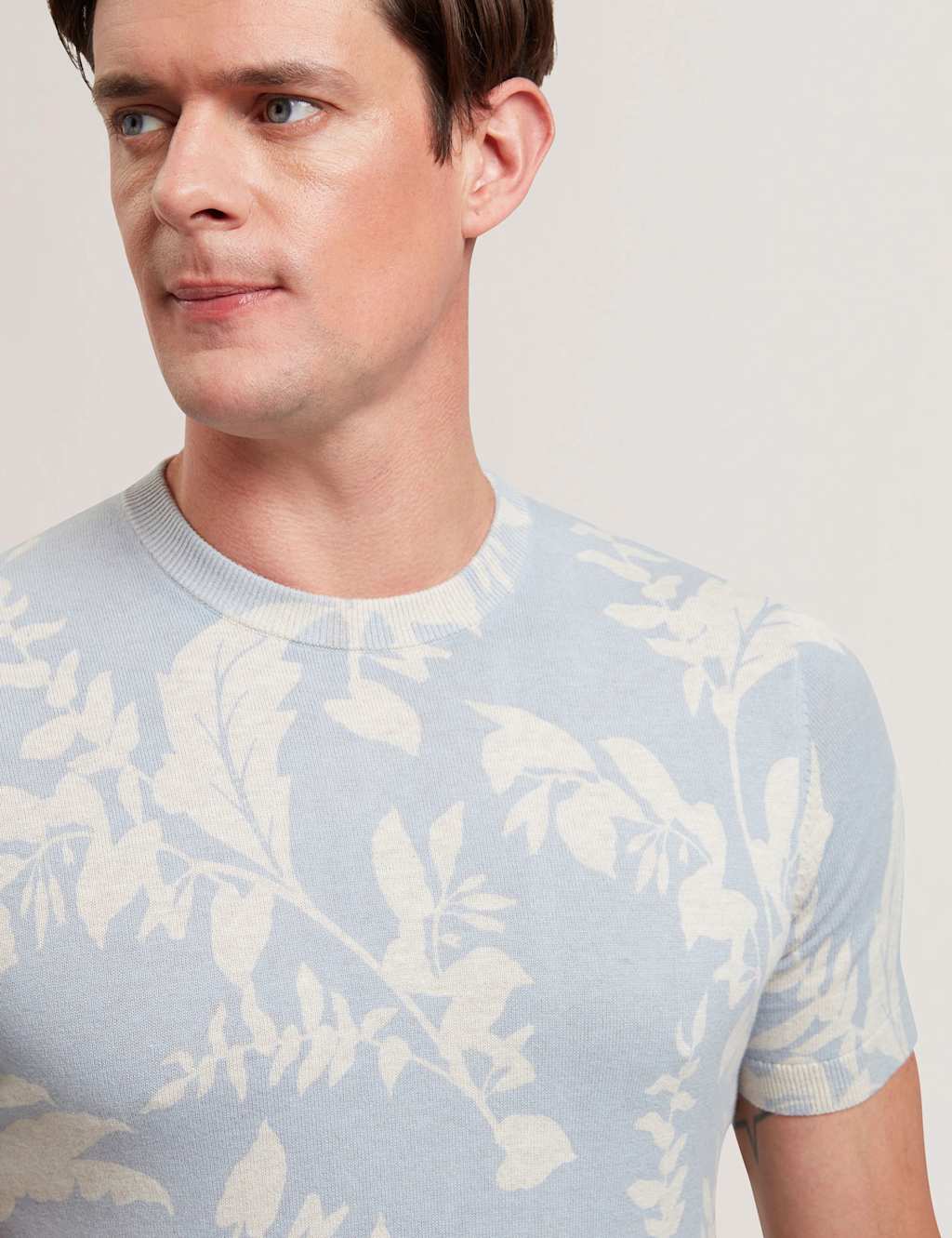 Pure Cotton Floral Print T-Shirt 3 of 6