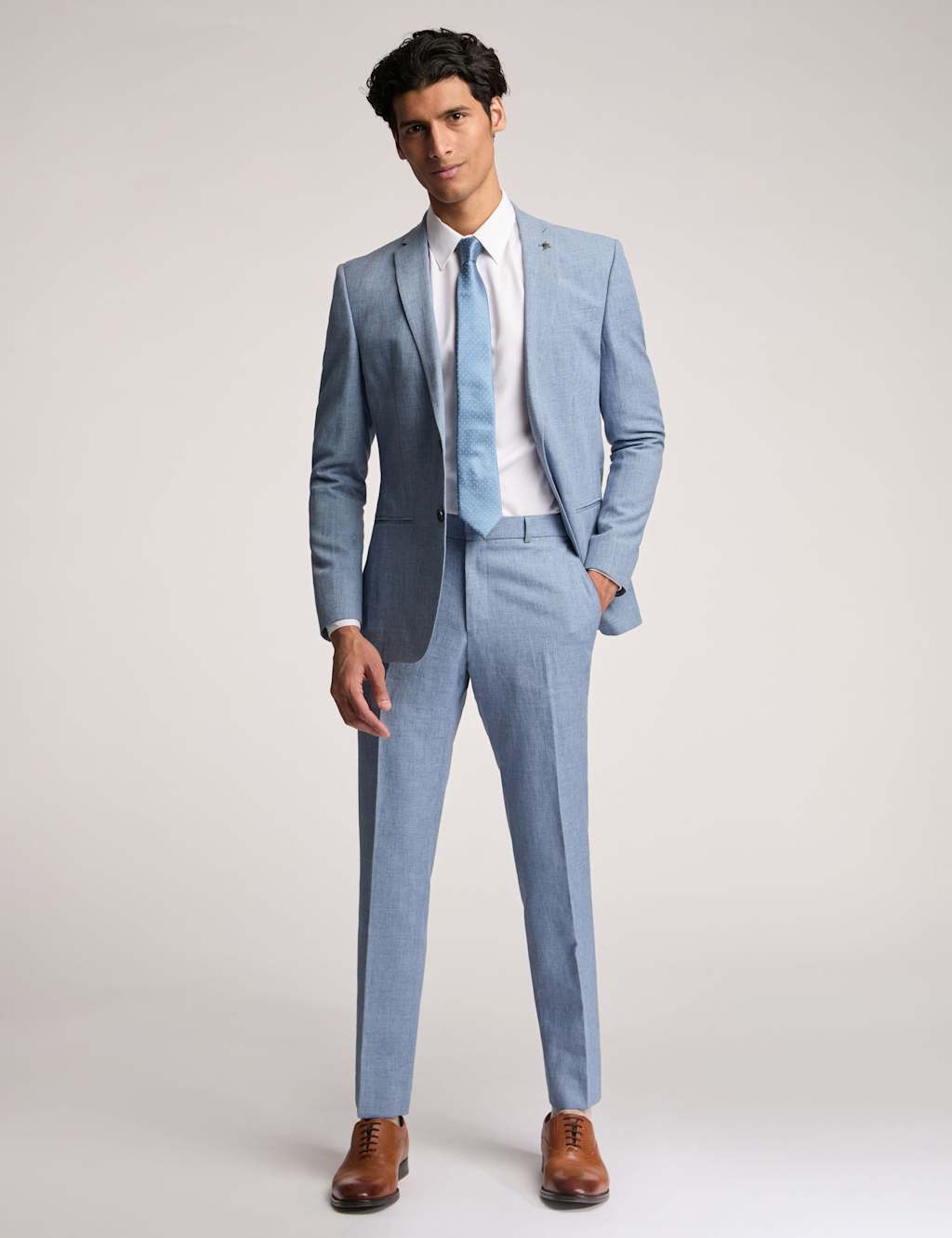 Slim Fit Linen Rich Jacket 2 of 6