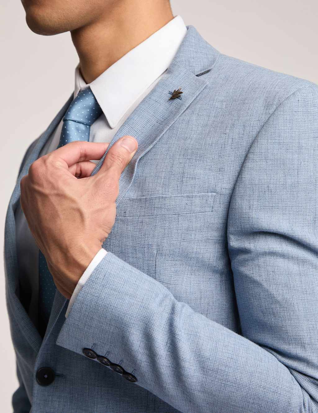 Slim Fit Linen Rich Jacket 4 of 6