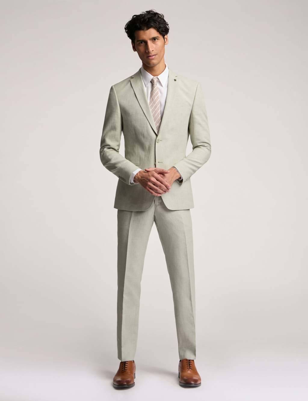 Slim Fit Linen Rich Suit Jacket 2 of 6