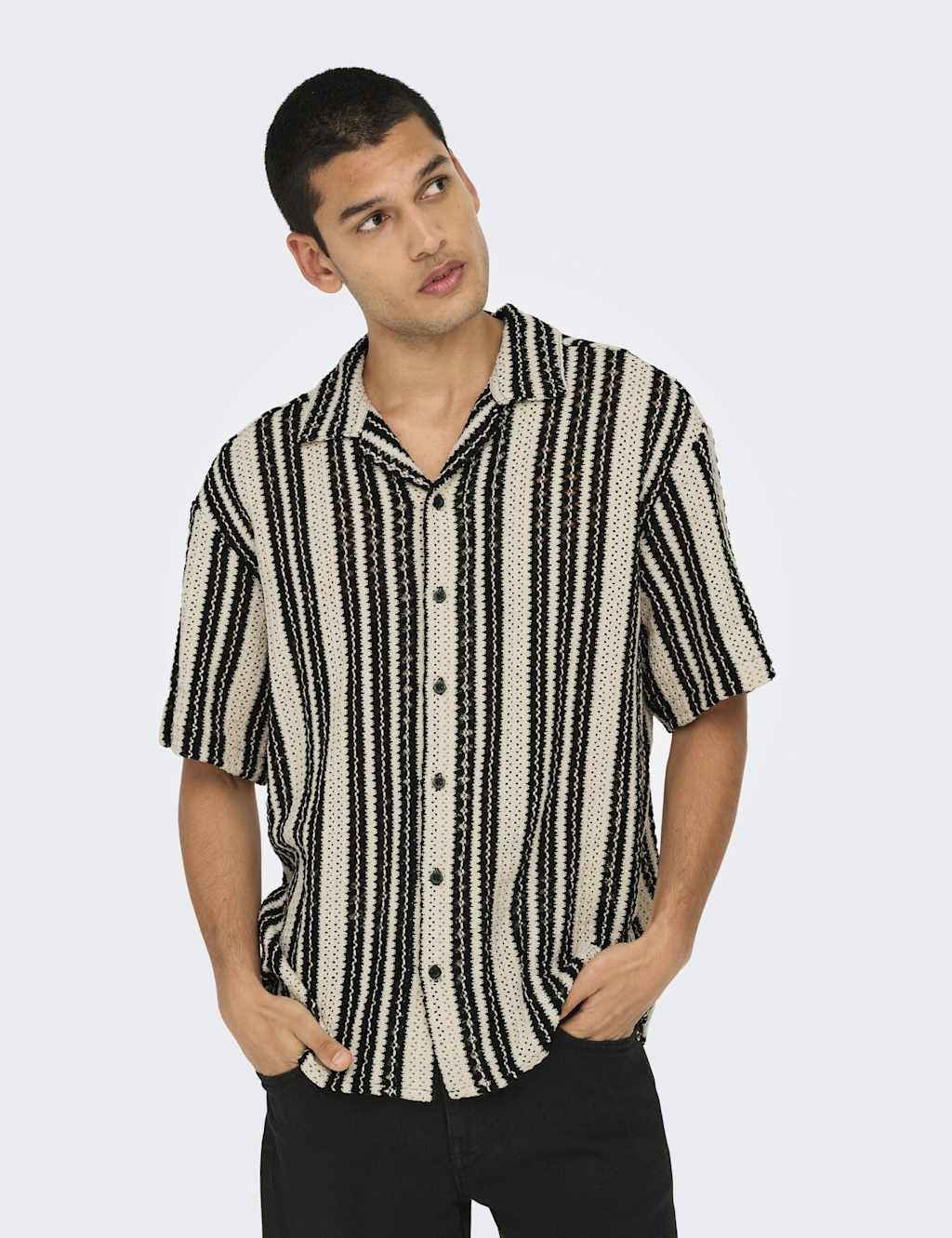 Cotton Blend Knitted Shirt 4 of 6
