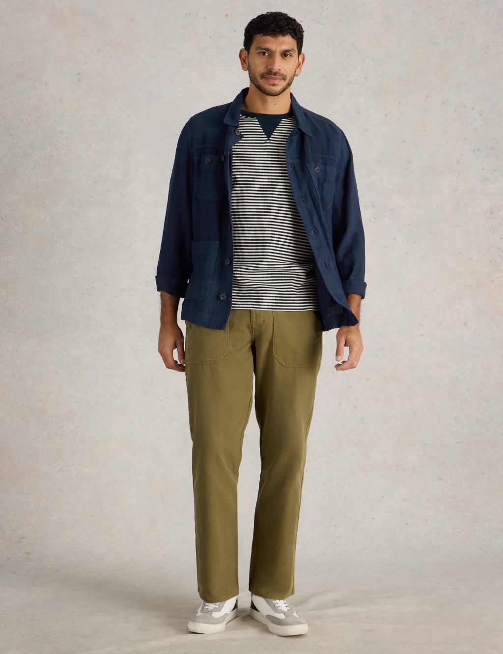 Regular Fit Pure Cotton Utility Trousers 3 of 6