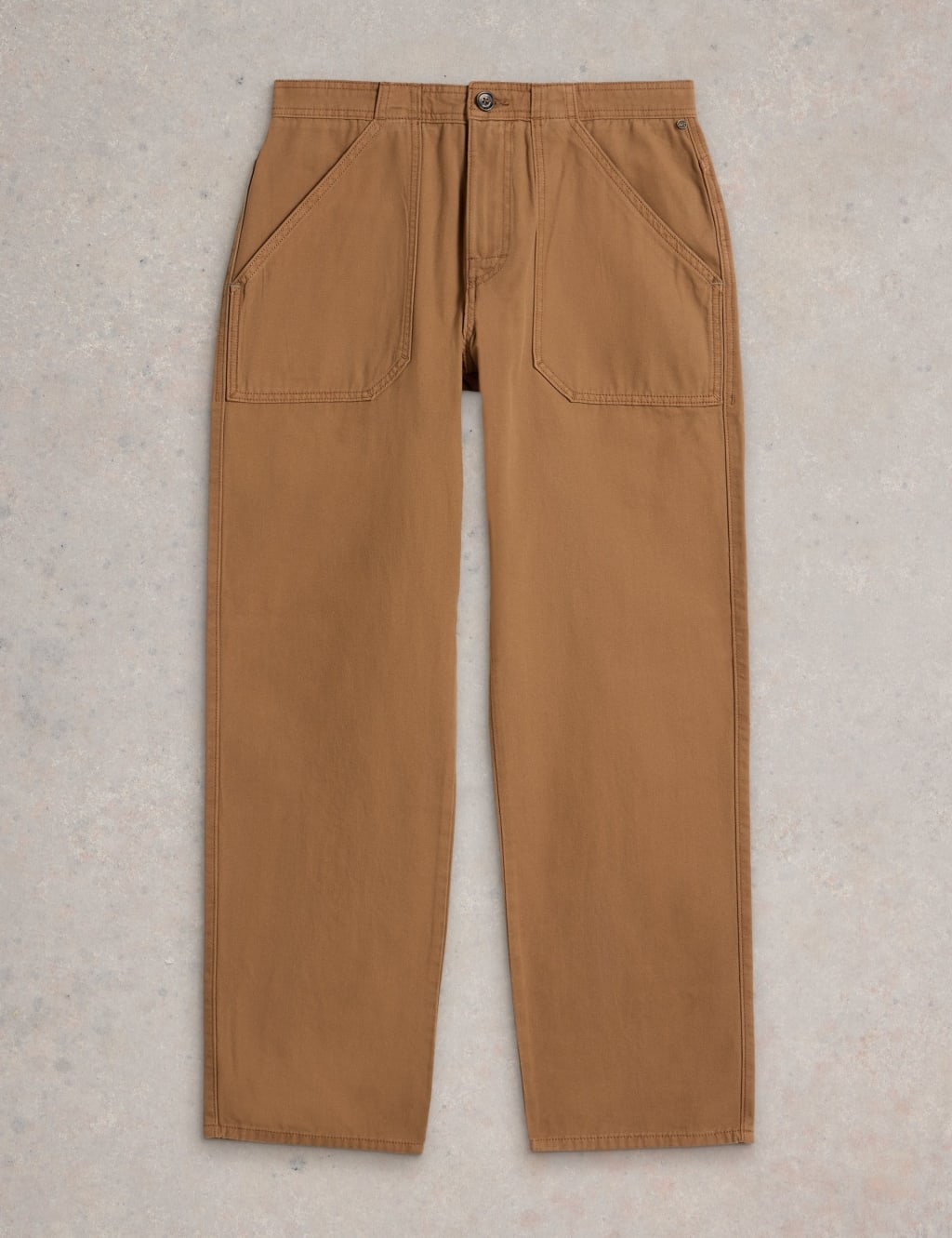 Regular Fit Pure Cotton Utility Trousers 2 of 6