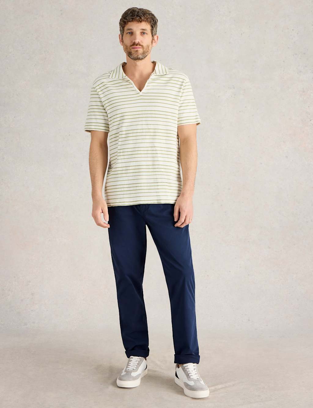 Straight Fit Elasticated Waist Trousers 3 of 6